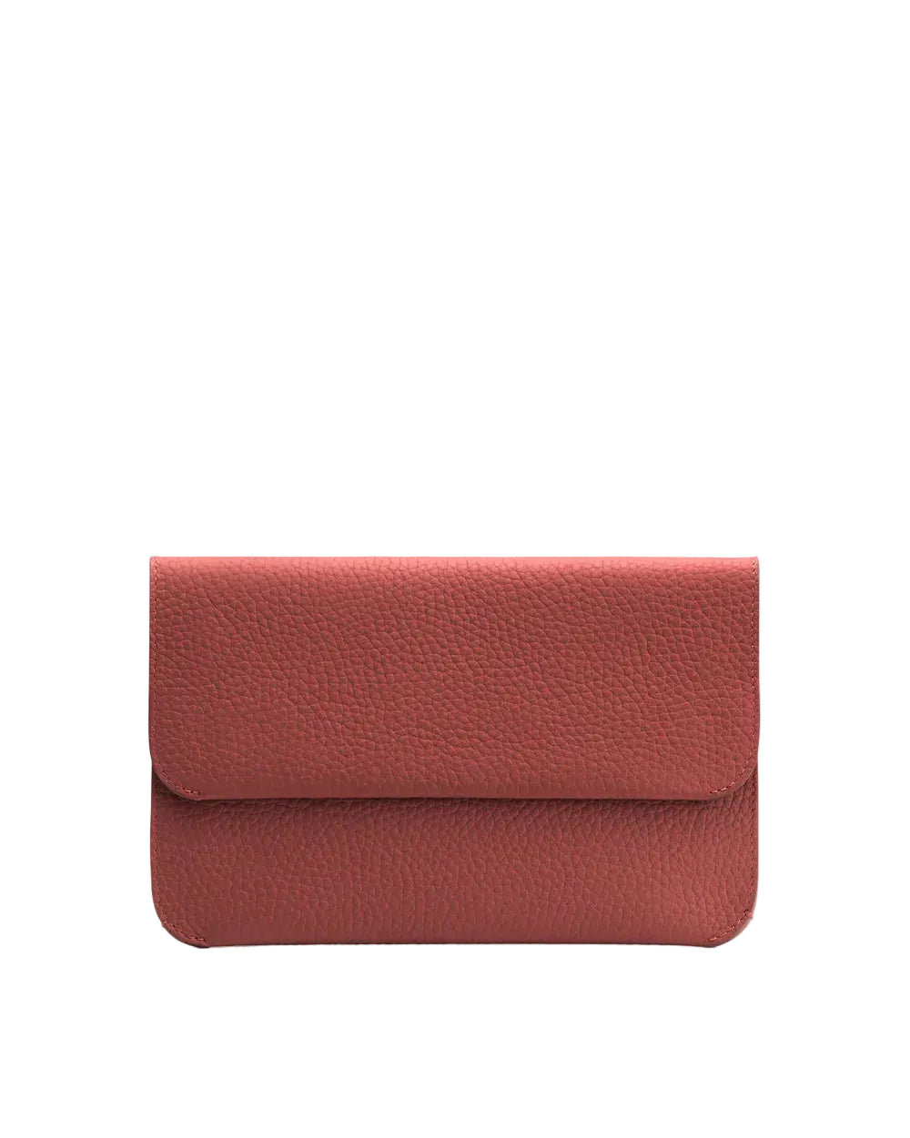 Real Maroon Leather Organiser Flap Bag