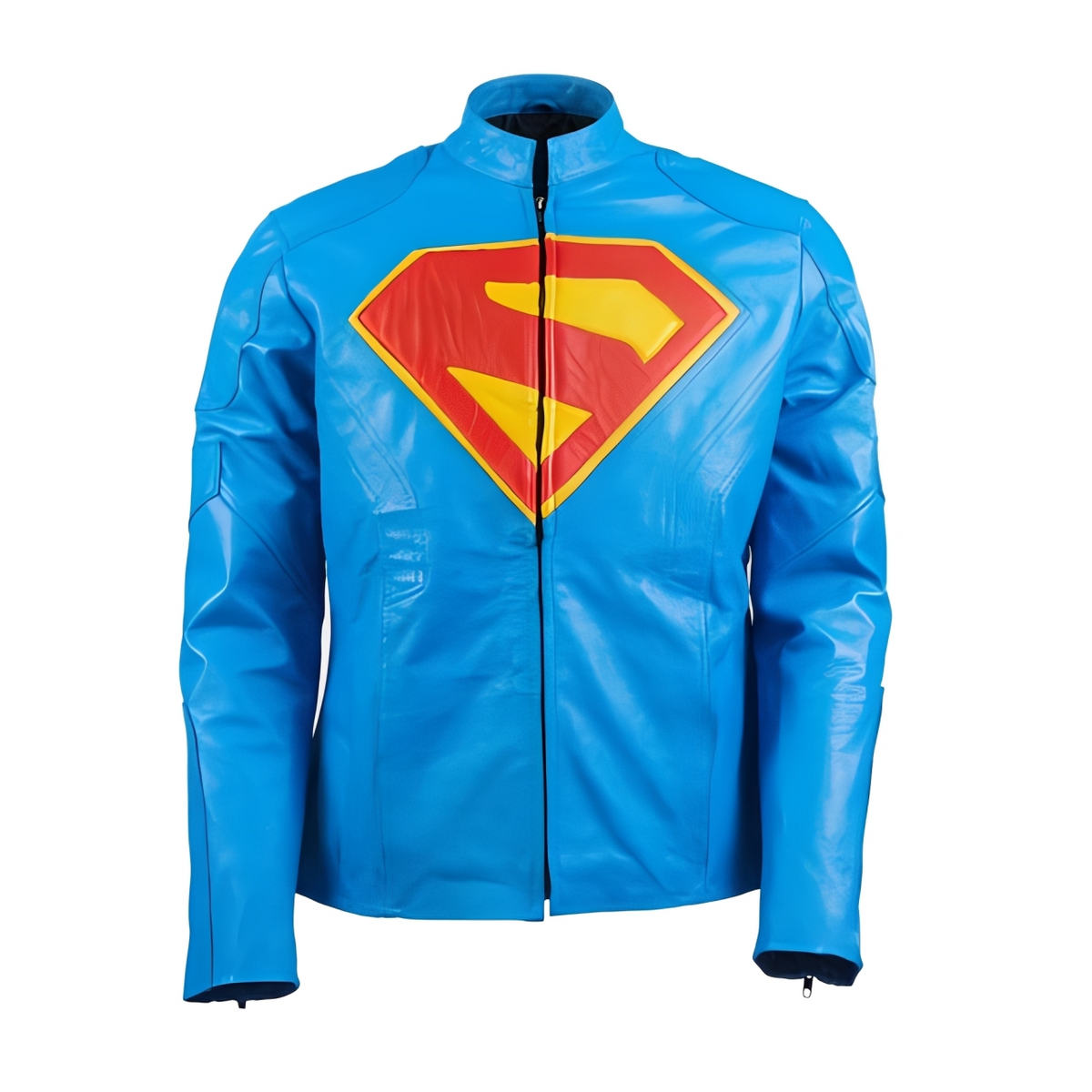 Superman Blue Leather Jacket