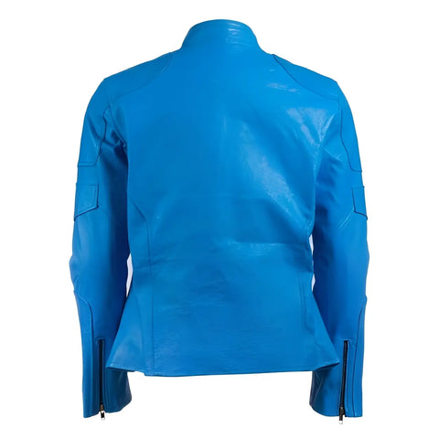 Superman Blue Leather Jacket