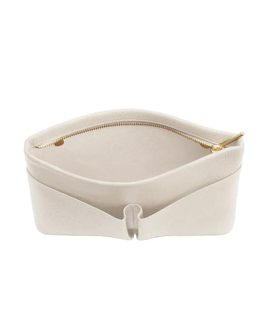 Supreme Women Real Leather Beige Organizer Pouch