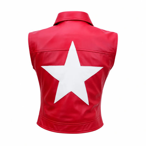 Terry Bogard Red Cosplay Vest