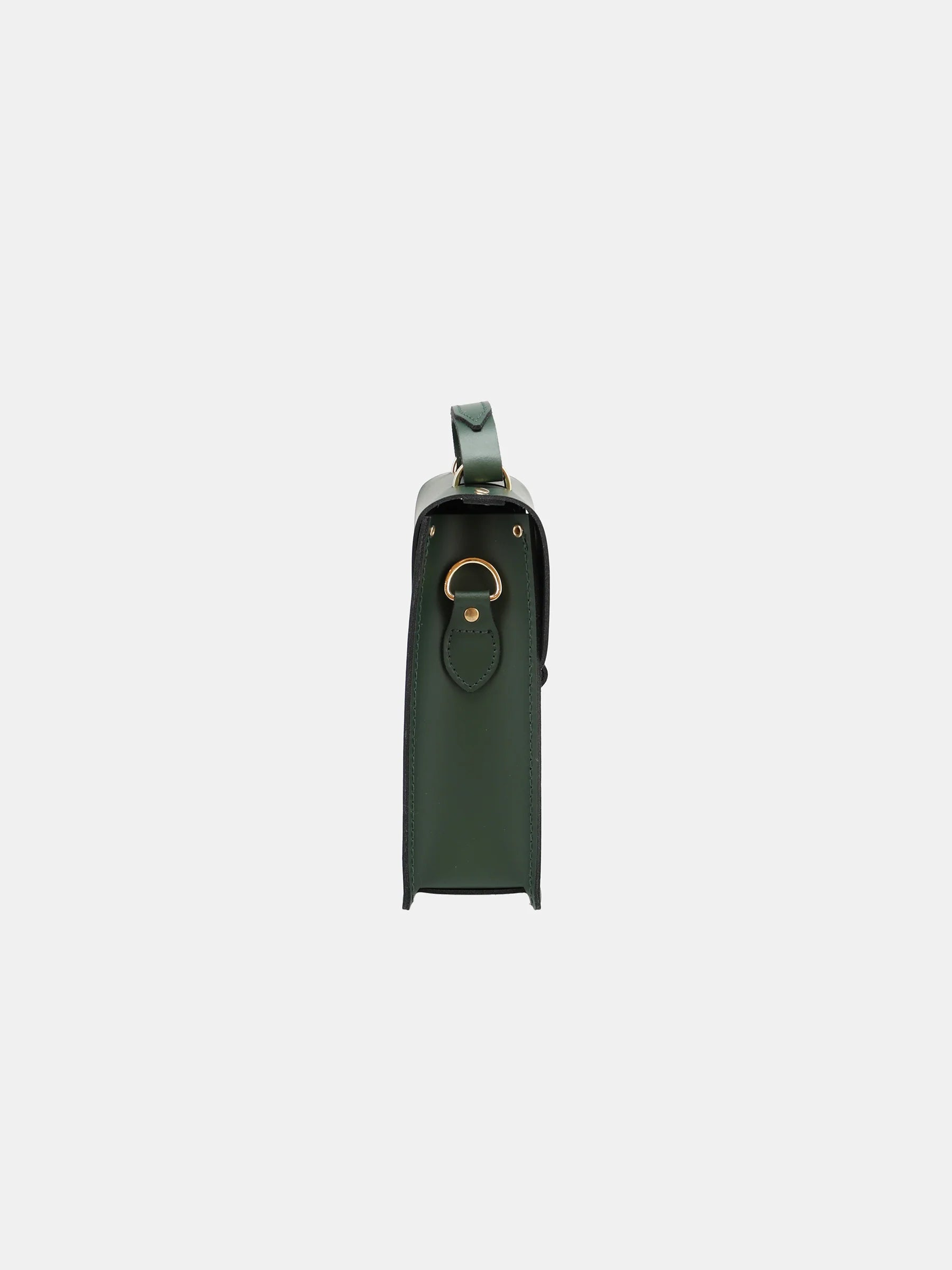 The Artisan Binocular Green Leather Satchel