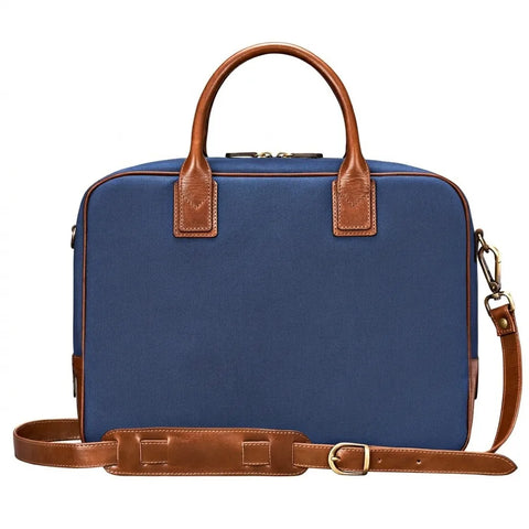 The Calvino Canvas - Men's Leather Laptop Business Bag