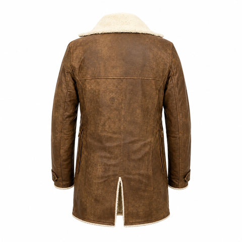 The Dark Knight Rises Bane Shearling Leather Coat