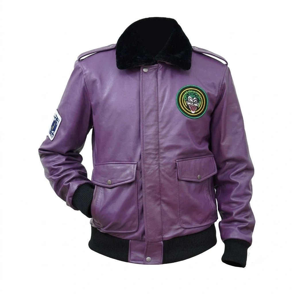 Batman 1989 Joker Goon Leather Jacket