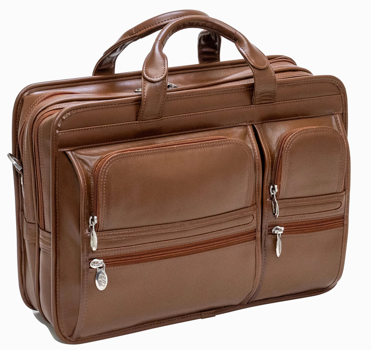 USA Hubbard Brown Leather Briefcase