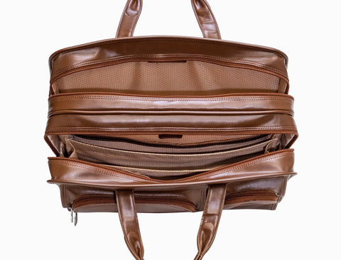 USA Hubbard Brown Leather Briefcase