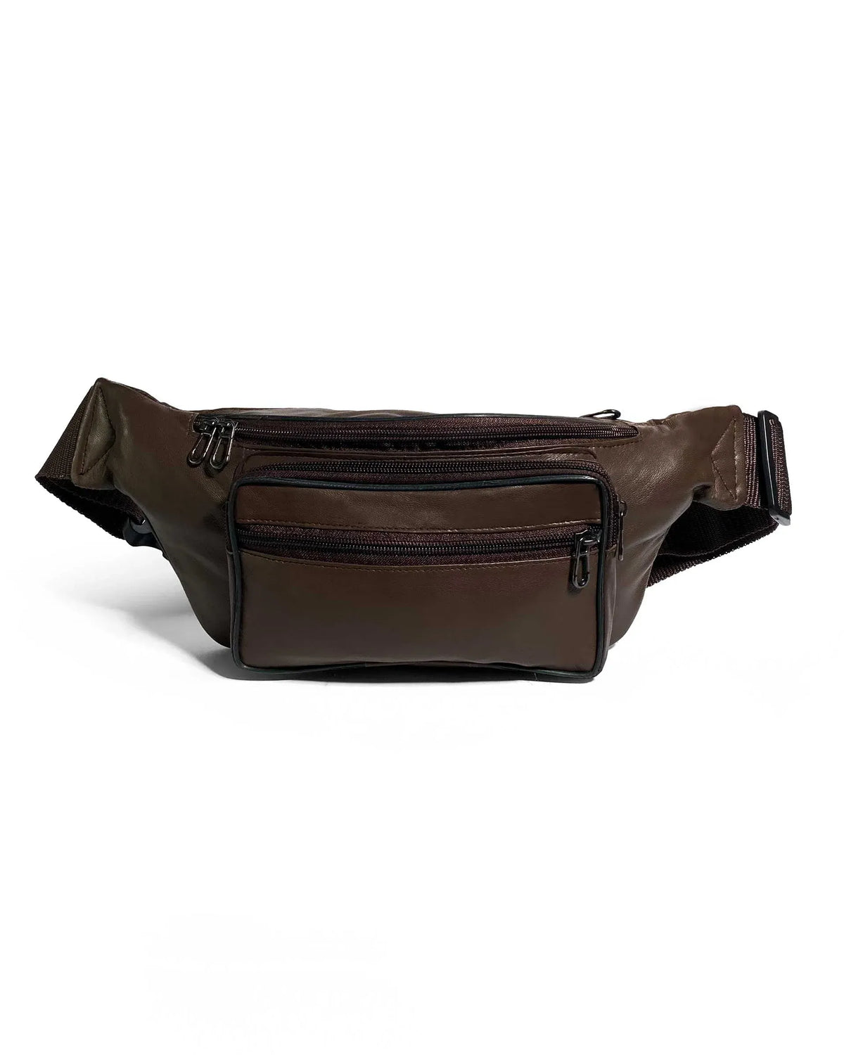 Supreme Unisex Leather Crossbody Brown Fanny Pack
