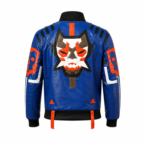 Valorant Protocol Agent Yoru Blue Bomber Jacket