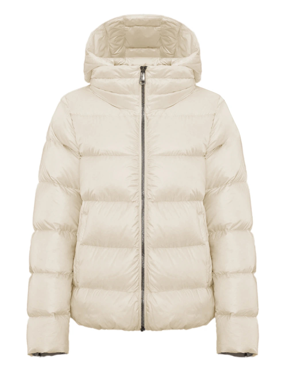 White Hooded Puffer Jacket