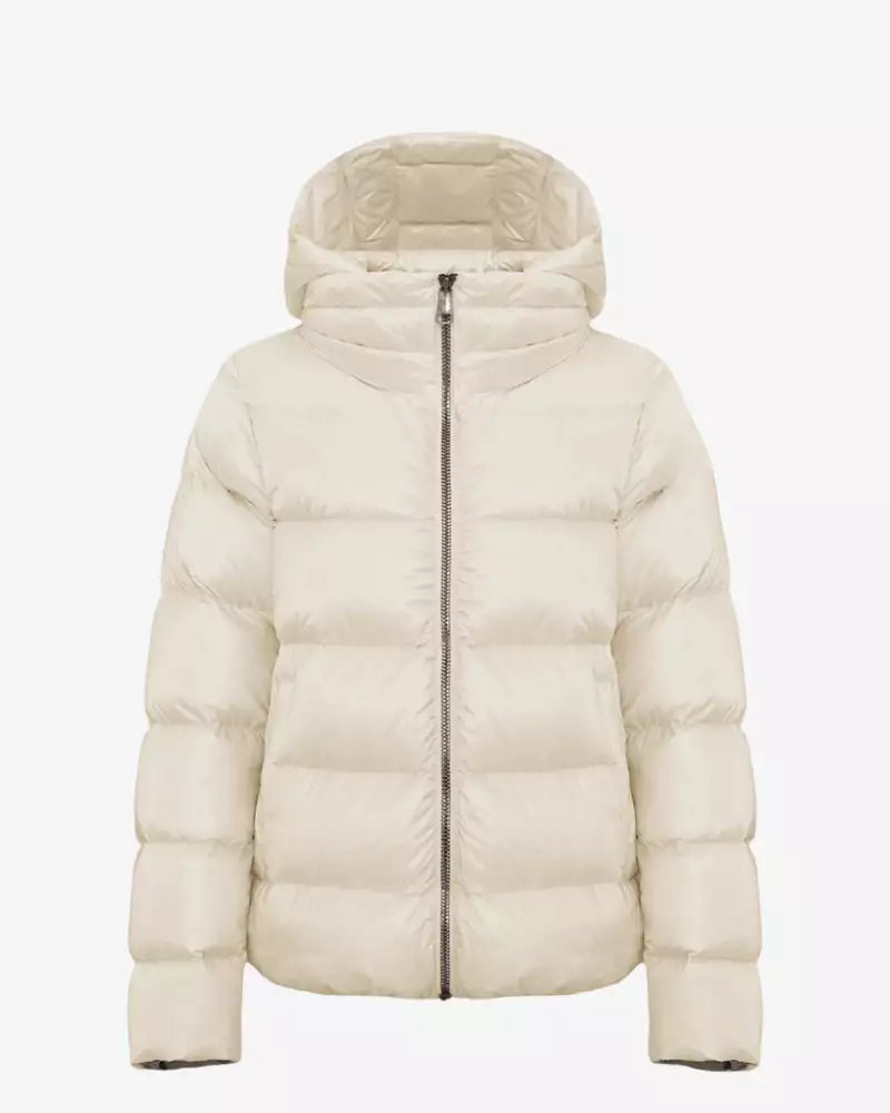 White Hooded Puffer Jacket