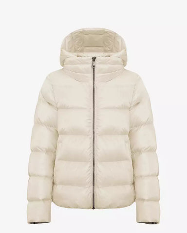 White Hooded Puffer Jacket