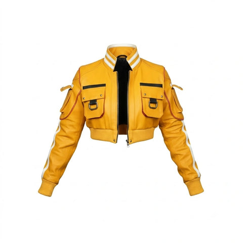 Women Cindy Aurum Final Fantasy Yellow Jacket