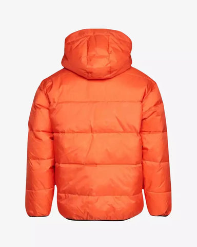 Women Orange Hooded Puffer Jacket