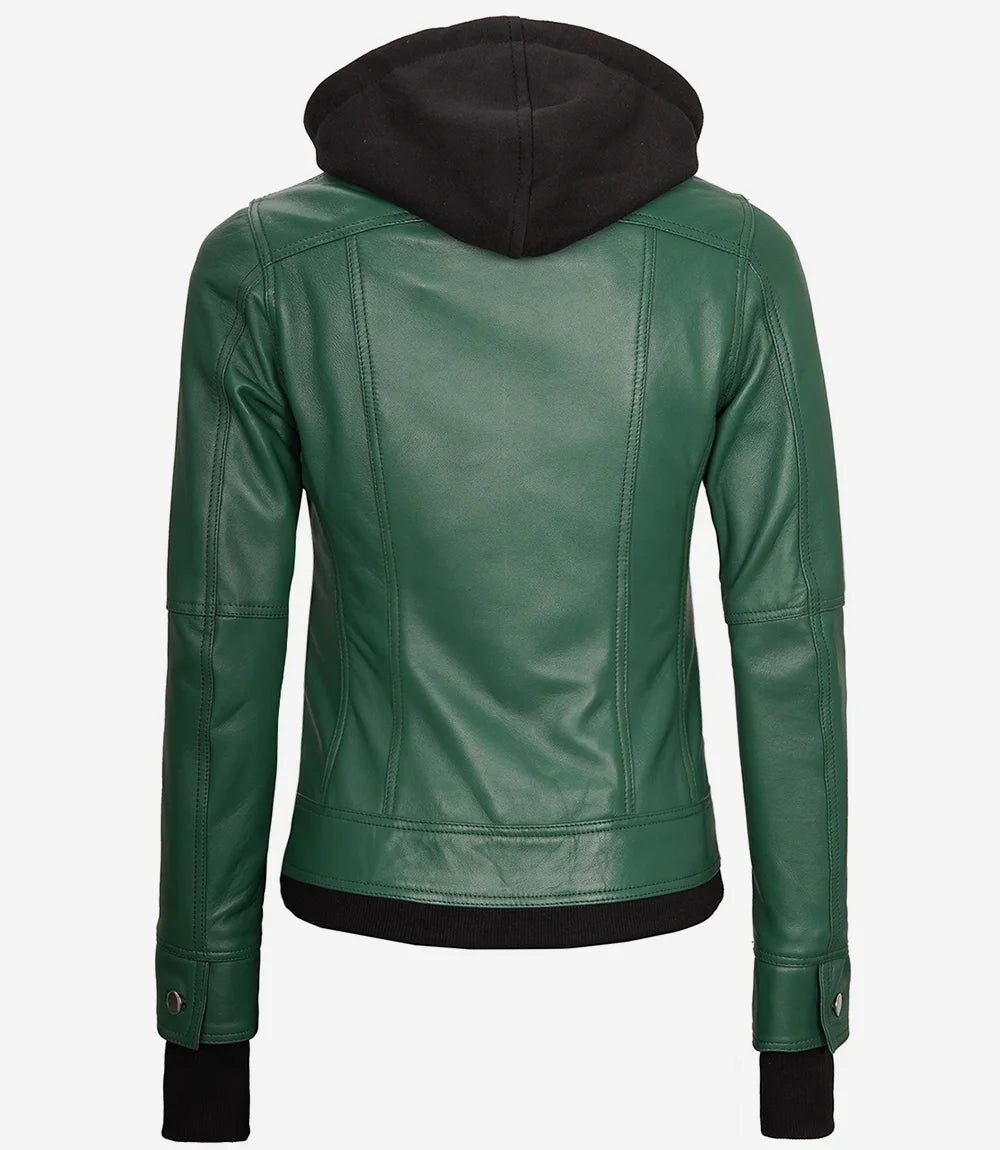 Womens-Green-Bomber-Leather-Jacket-Removable-Hood