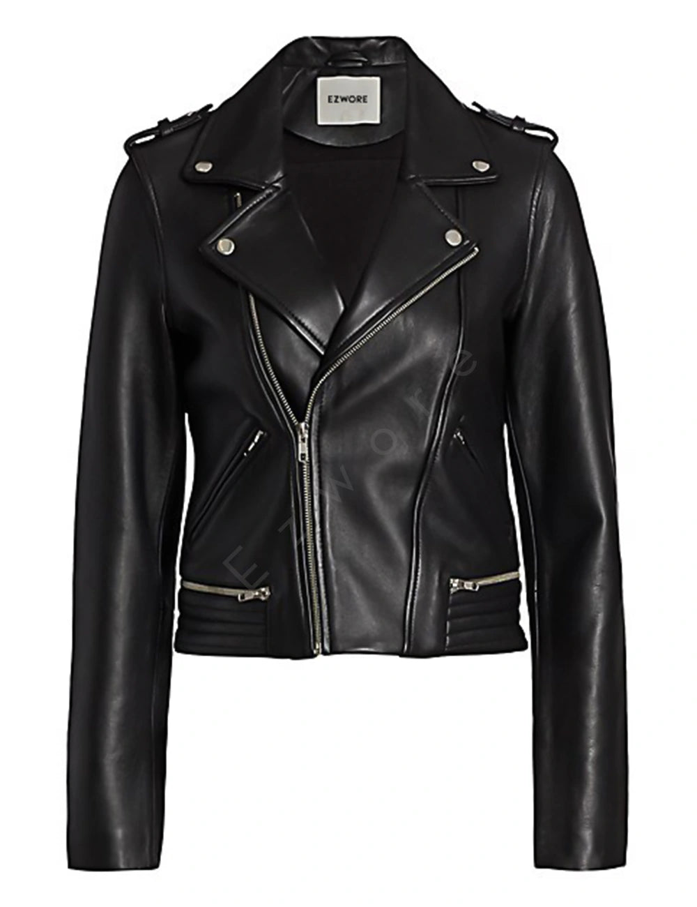 Womens Moto Biker Jacket