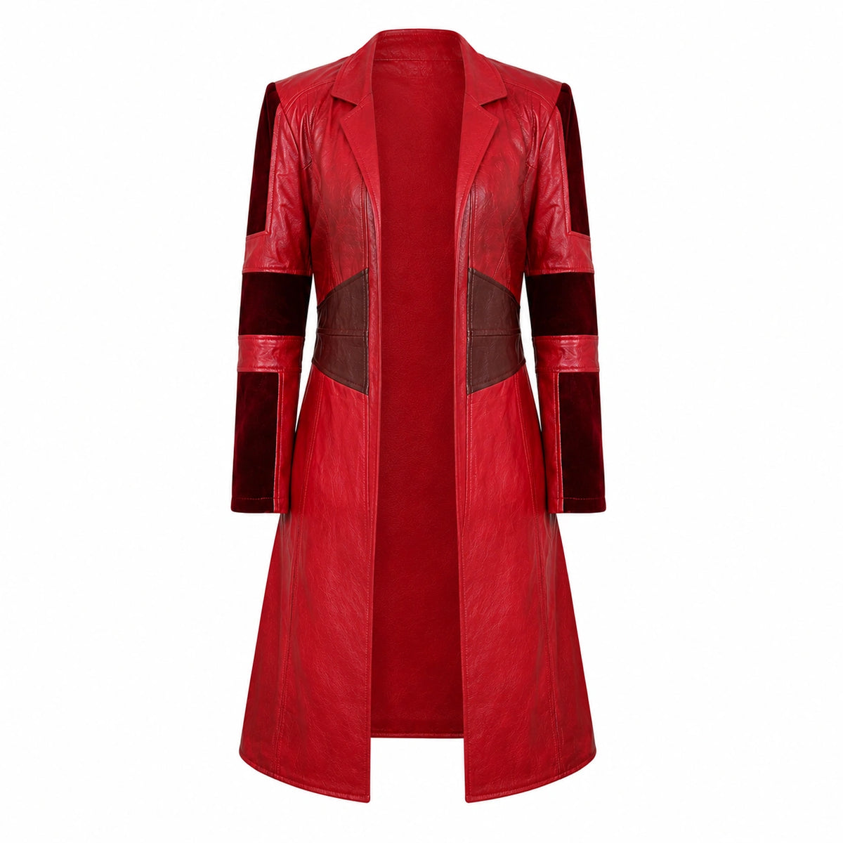 Womens Scarlet Witch Red Trench Coat