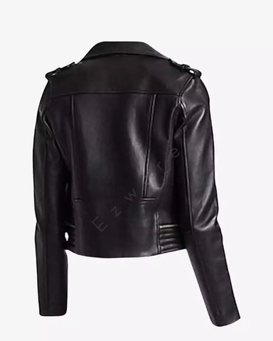 Womens Moto Biker Jacket