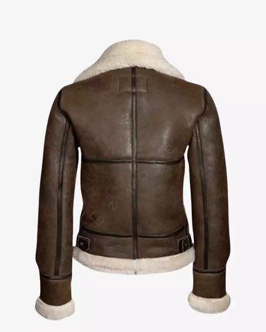 Womens Shearling Brown Jacket