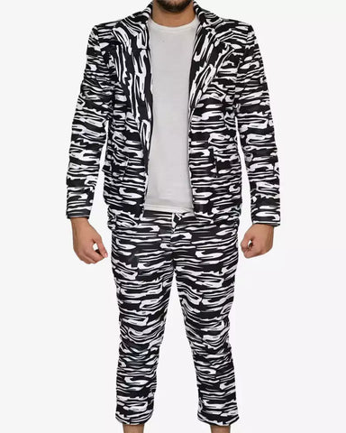 Zebra Print Tracksuit