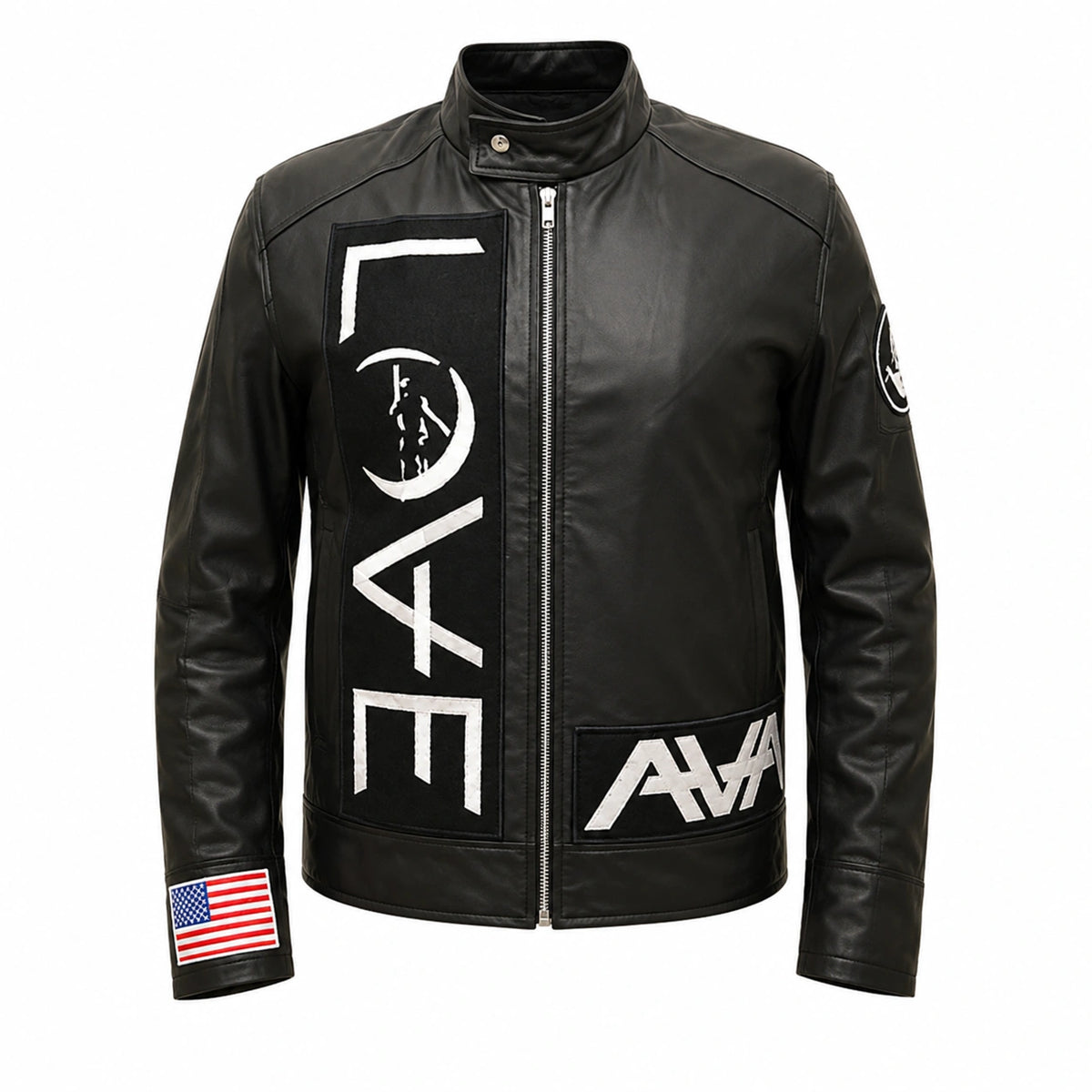 Angels And Airways Love Leather Jacket