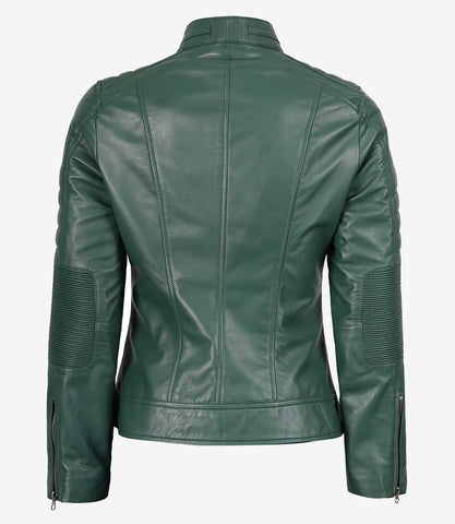 Womens_green_leather_biker_jacket